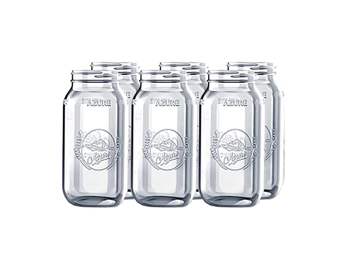 Canning Jars, Half-Gallon, Wide Mouth (JARS ONLY, no bands & lids)
