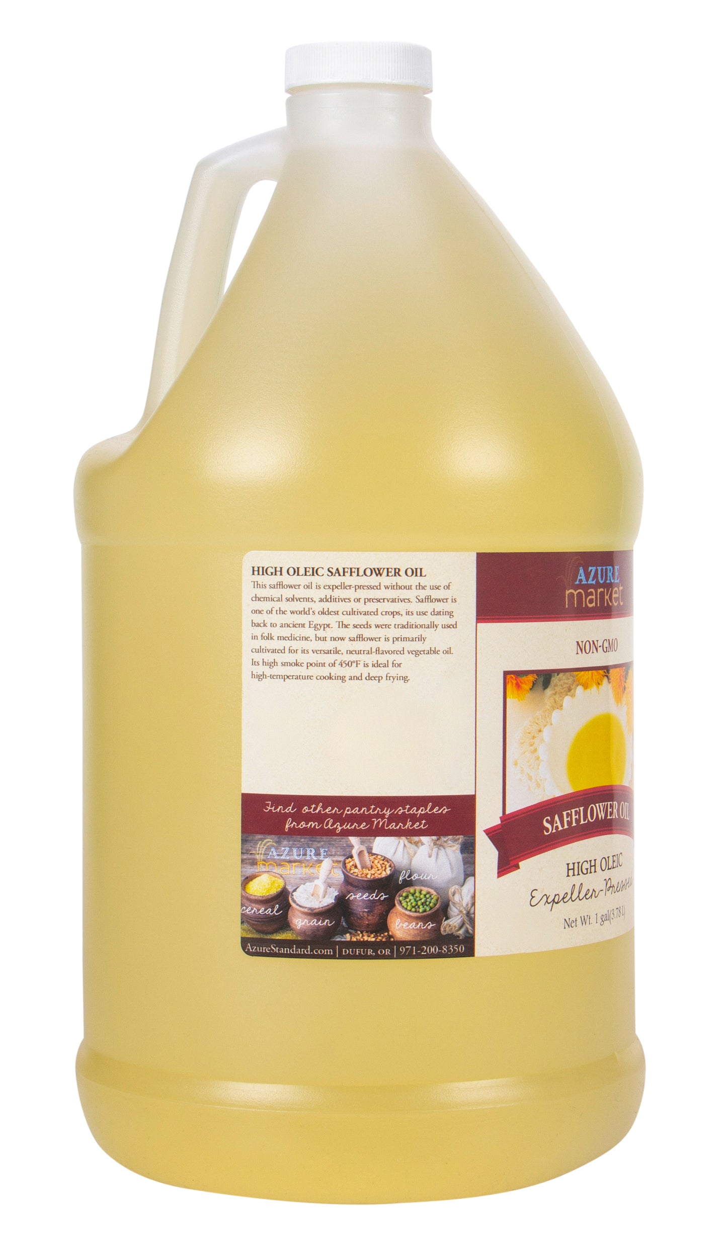 Safflower Oil, Expeller Pressed High Oleic, Non GMO