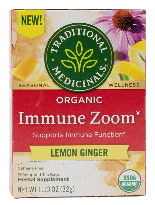 Immune Zoom Lemon Ginger Tea, Organic