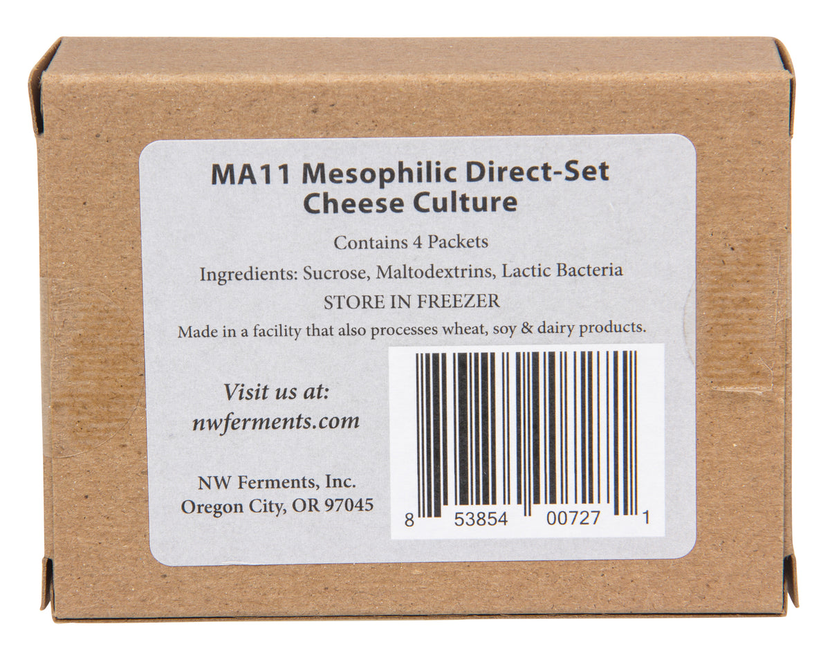 MA11 Mesophilic, Direct-Set, Cheese Culture Starter