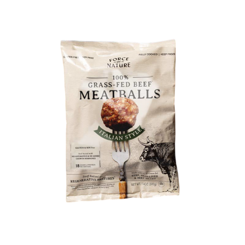 Meatballs, Italian, Grass-Fed, Frozen