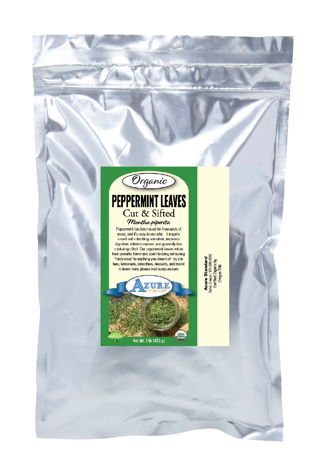 Peppermint Leaves, Cut & Sifted, Organic