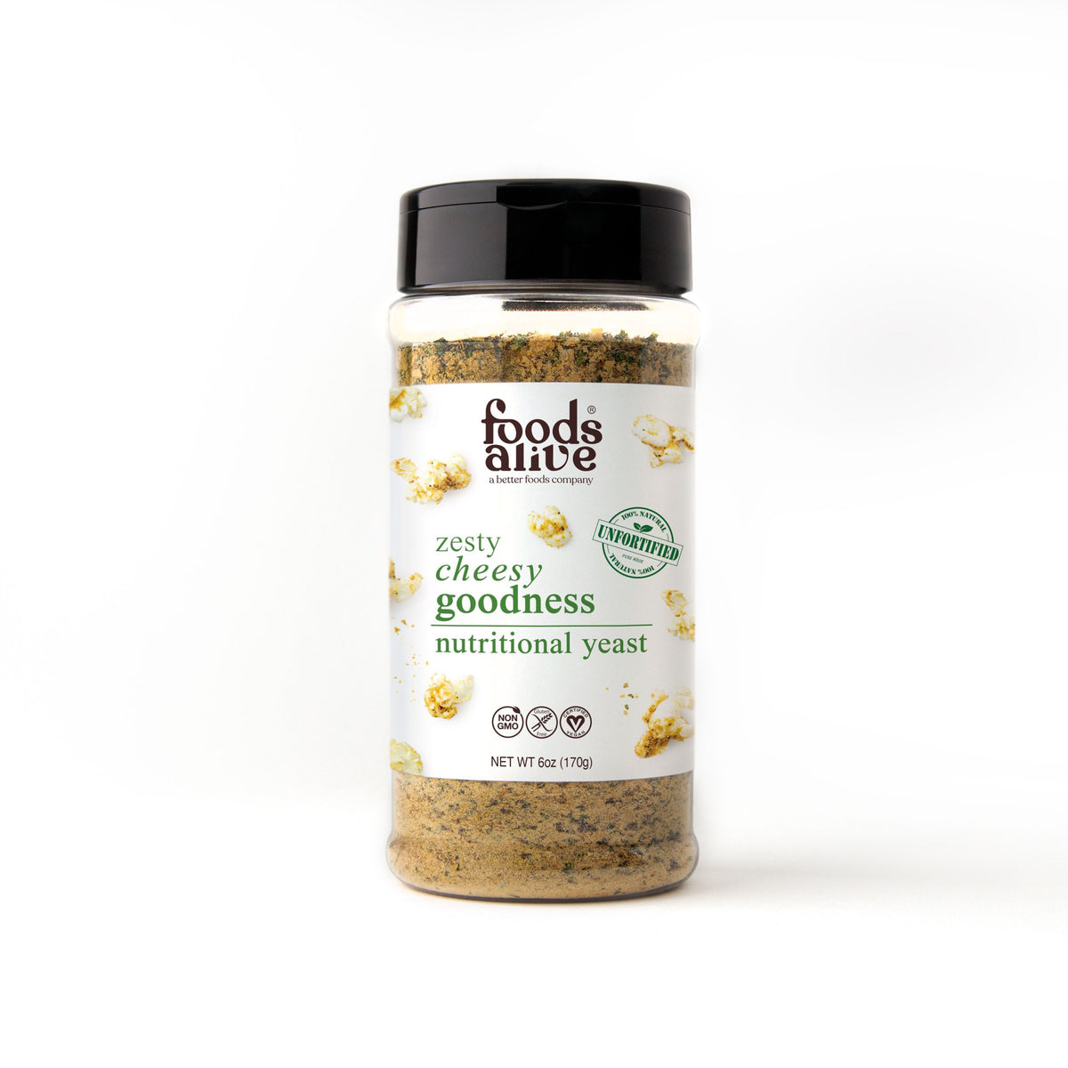 Nutritional Yeast Shaker, Zesty Cheesy Goodness
