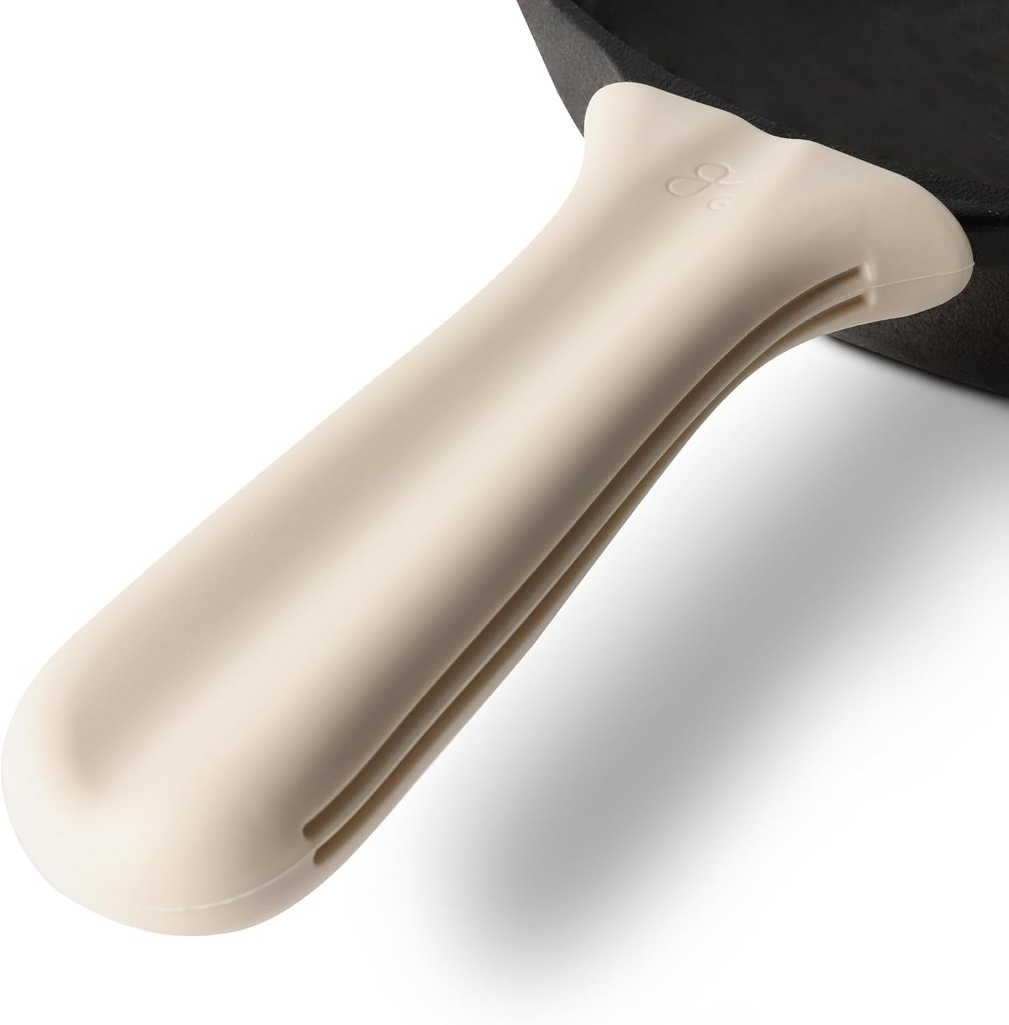 Silicone Cast Iron Handle Cover, Birch White