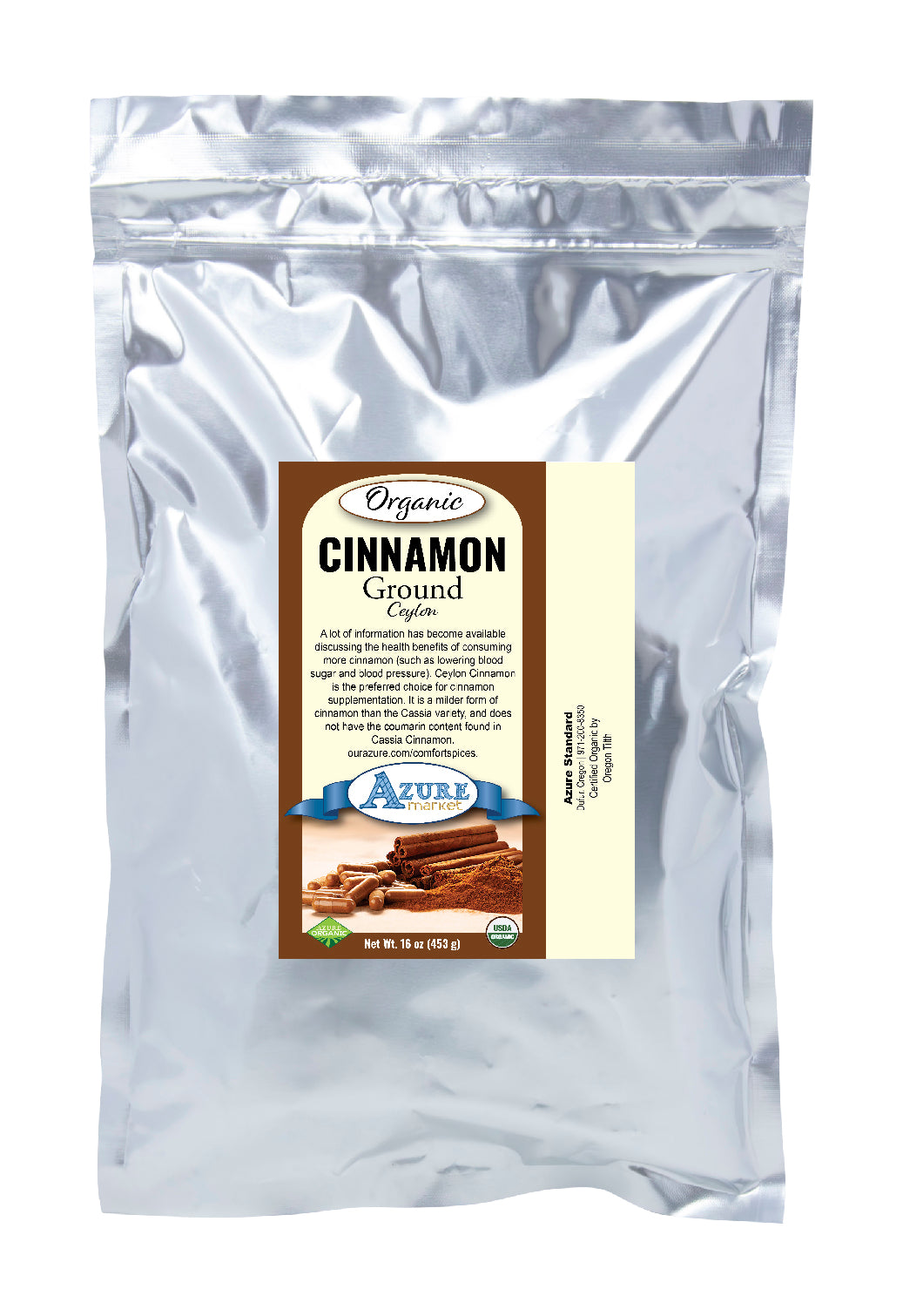 Cinnamon Ground, Ceylon, Organic