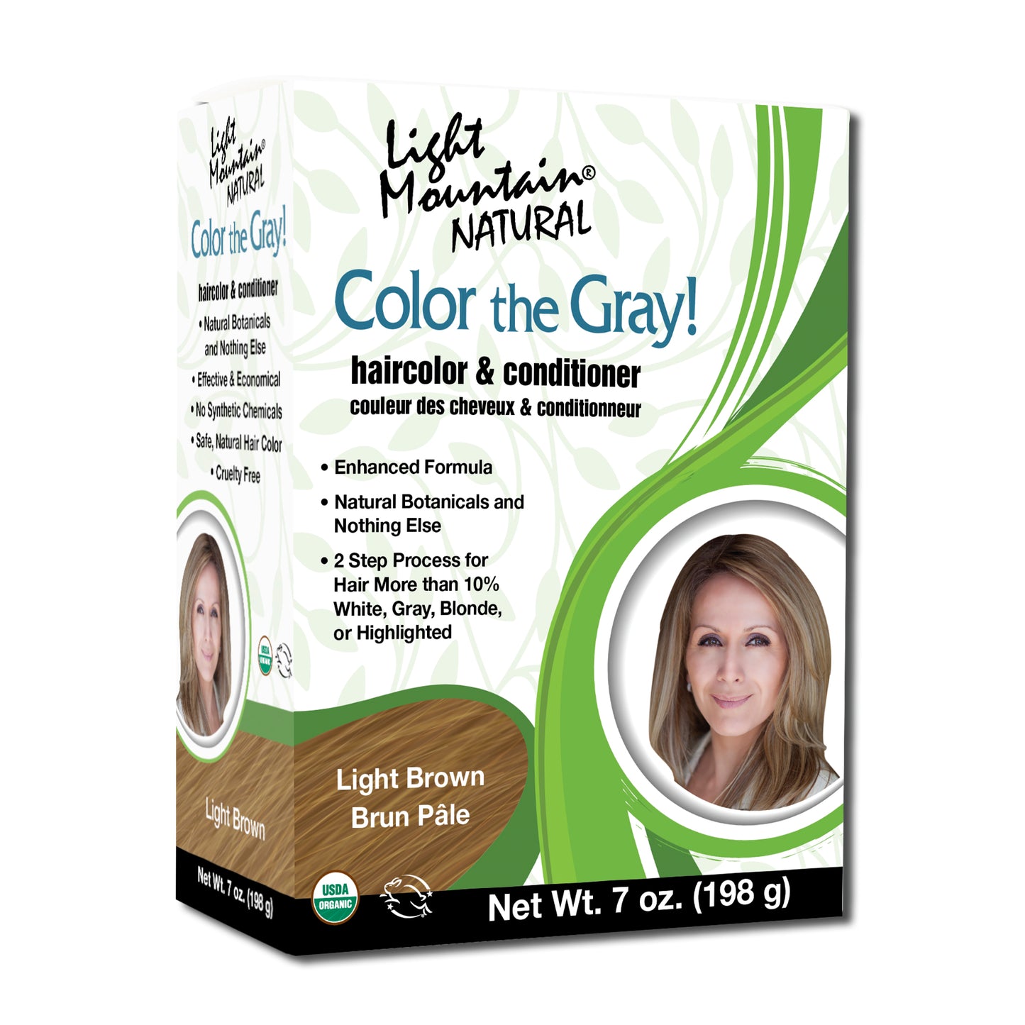 Color the Gray! Hair Color #2 Light Brown, Organic