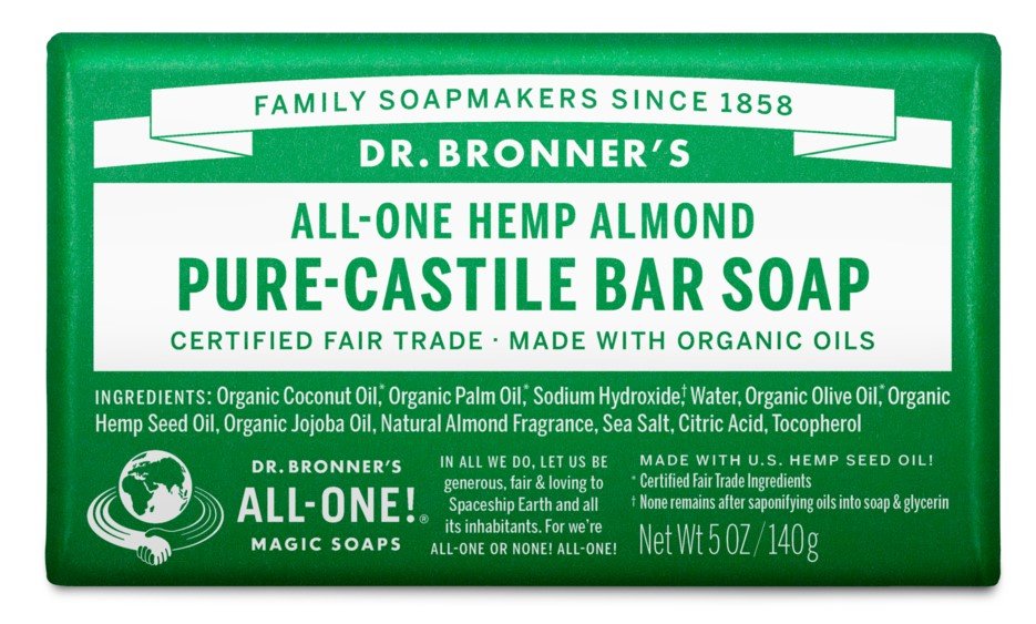 @Hemp Almond Pure Castile Soap, Organic