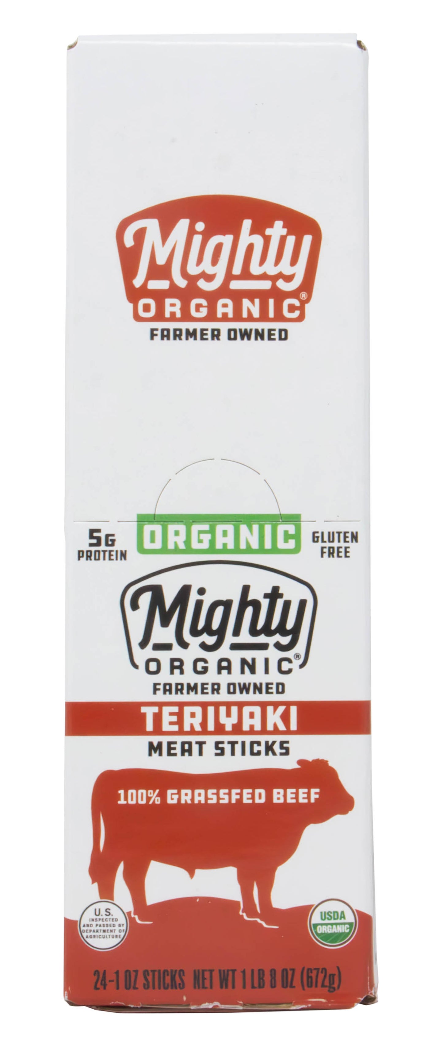 Mighty Beef Stick, Teriyaki, Organic