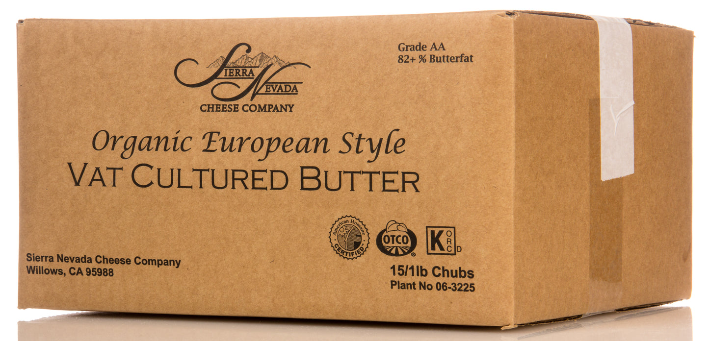 Vat-Cultured European Butter Salted, Organic