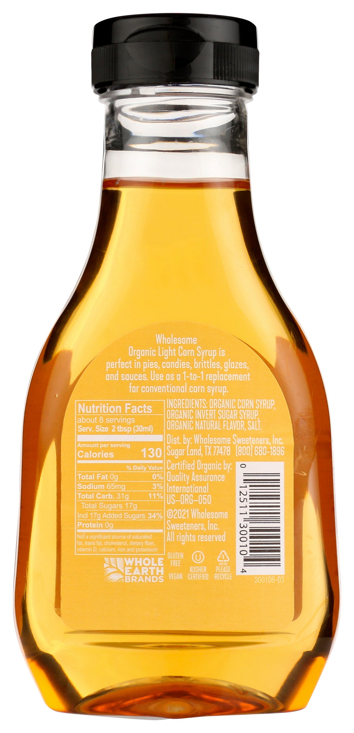 Corn Syrup, Light, Organic