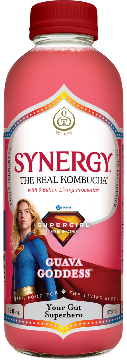 SYNERGY, Kombucha Raw, Guava Goddess