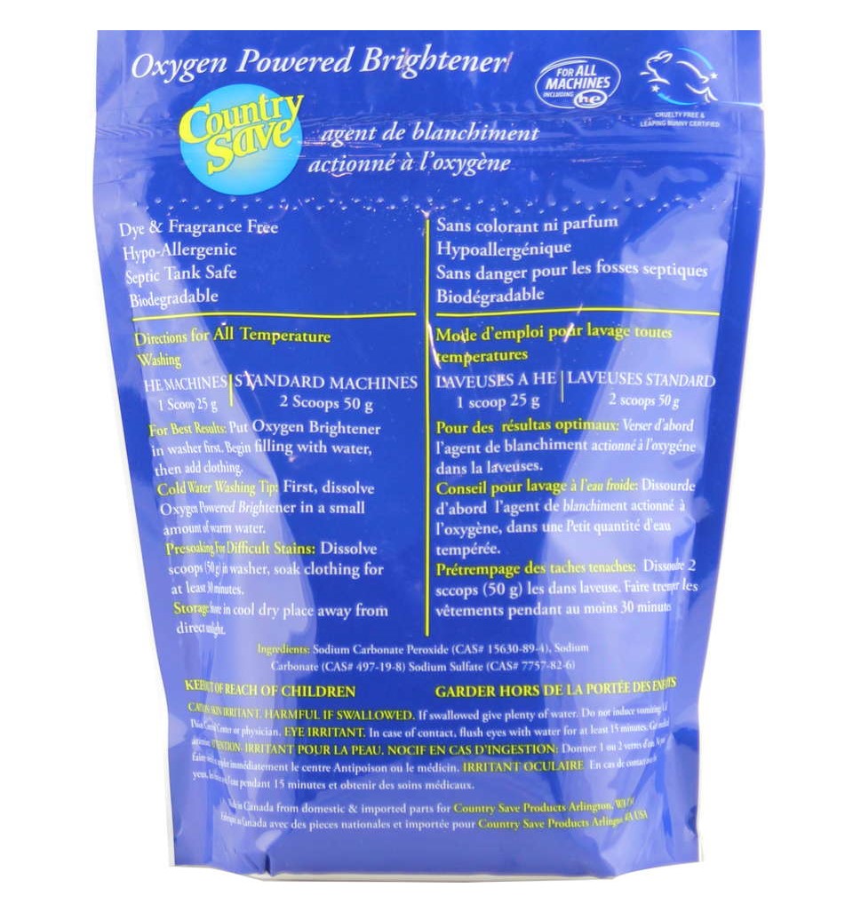 Oxygen Powered Brightener, Powder, Bag (40 Loads)