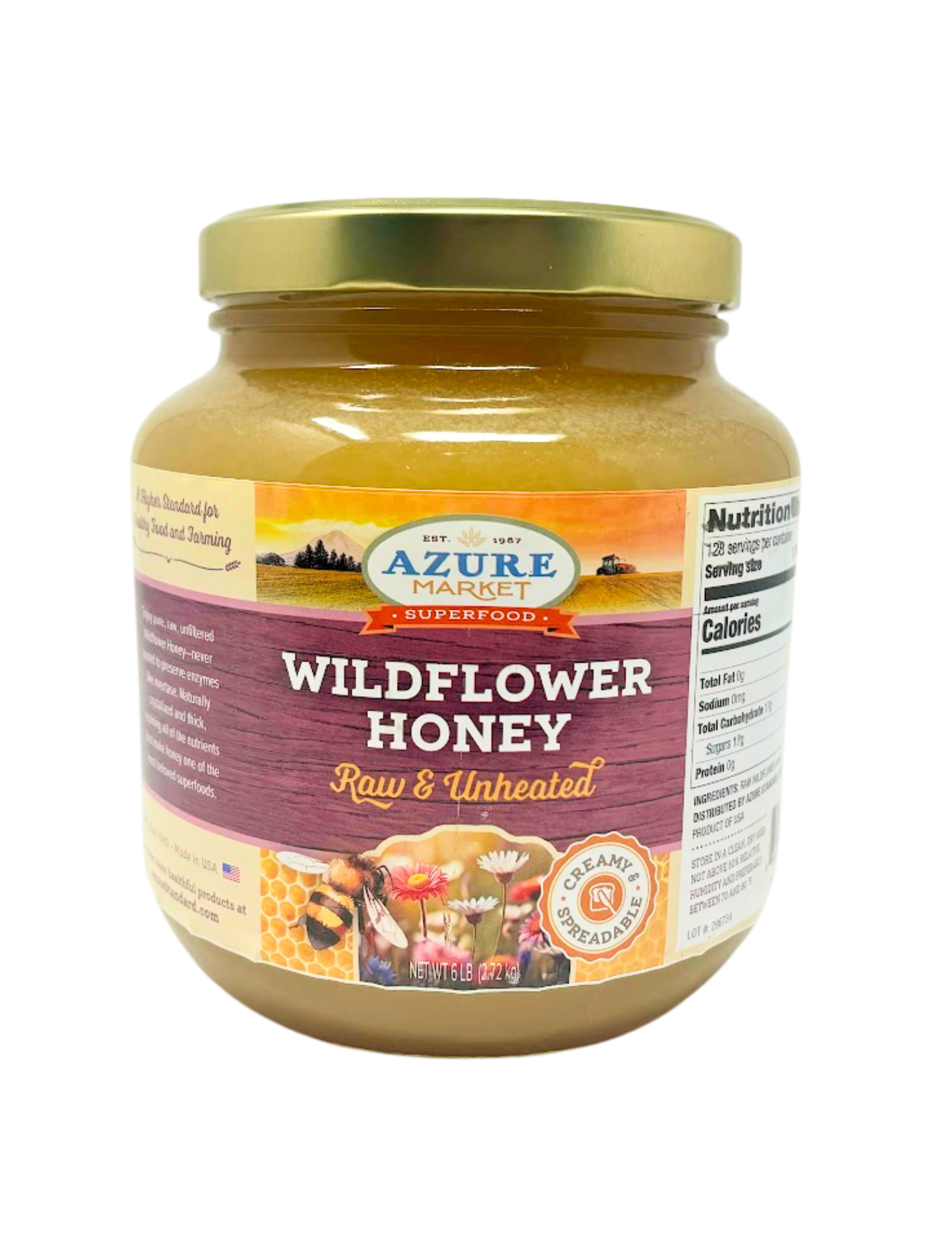 Honey, Raw, Unheated, Wildflower