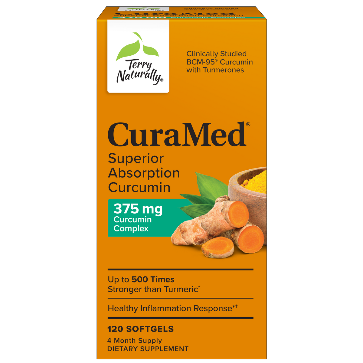 CuraMed Superior Absorption Curcumin, 375 mg