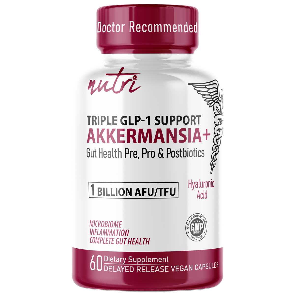 Akkermansia GLP-1 1 Billion AFU, Triple Action Gut Support