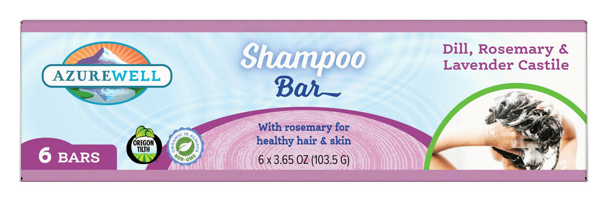 Shampoo Bar, Castile, Rosemary & Lavender, Organic