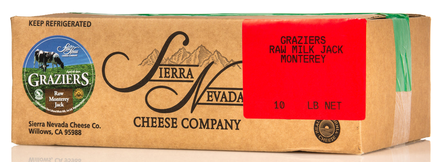 Graziers, Monterey Jack, Raw, Grass-Fed, Pastured, Random Weight