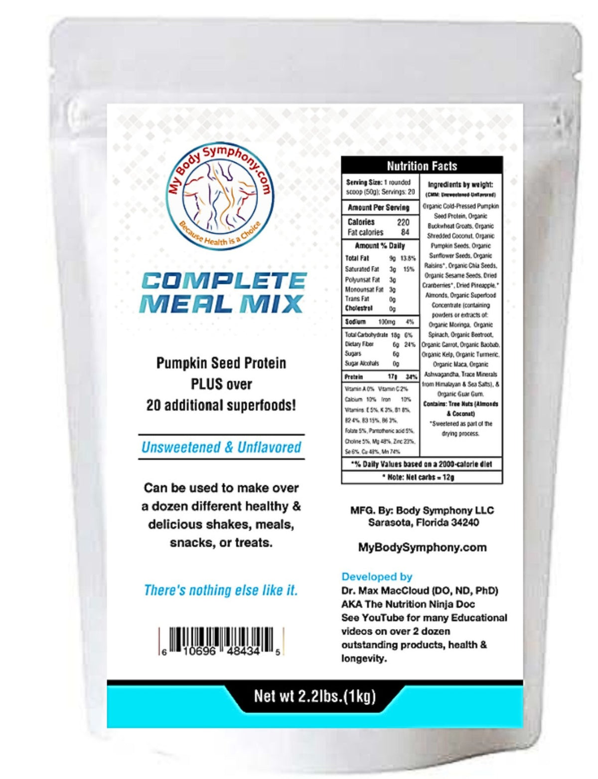 Complete Meal Mix, Unsweetened
