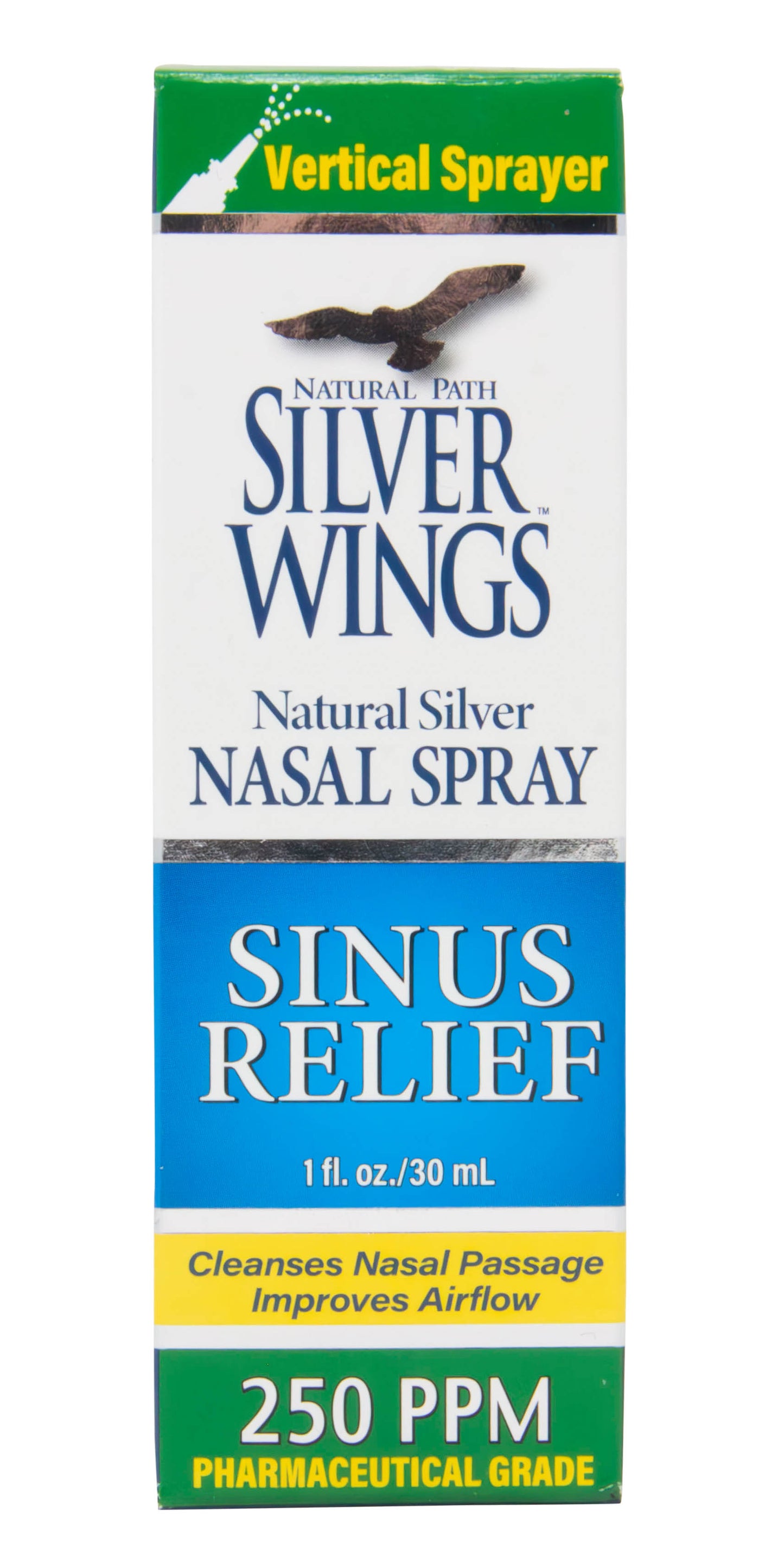Natural Silver Nasal Spray, Sinus Relief, 250 PPM