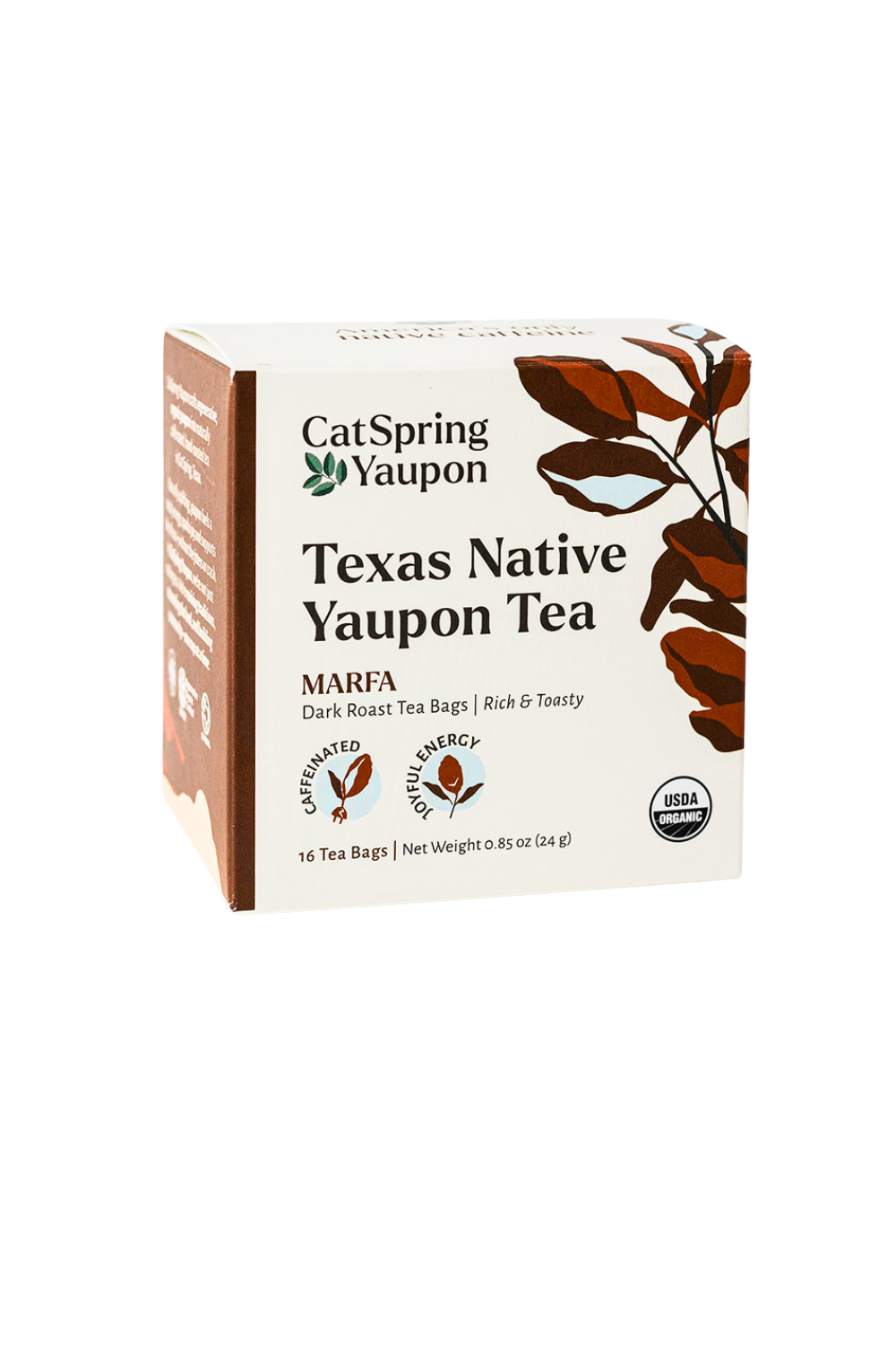 Tea, Yaupon, Marfa, Dark Roast, Organic