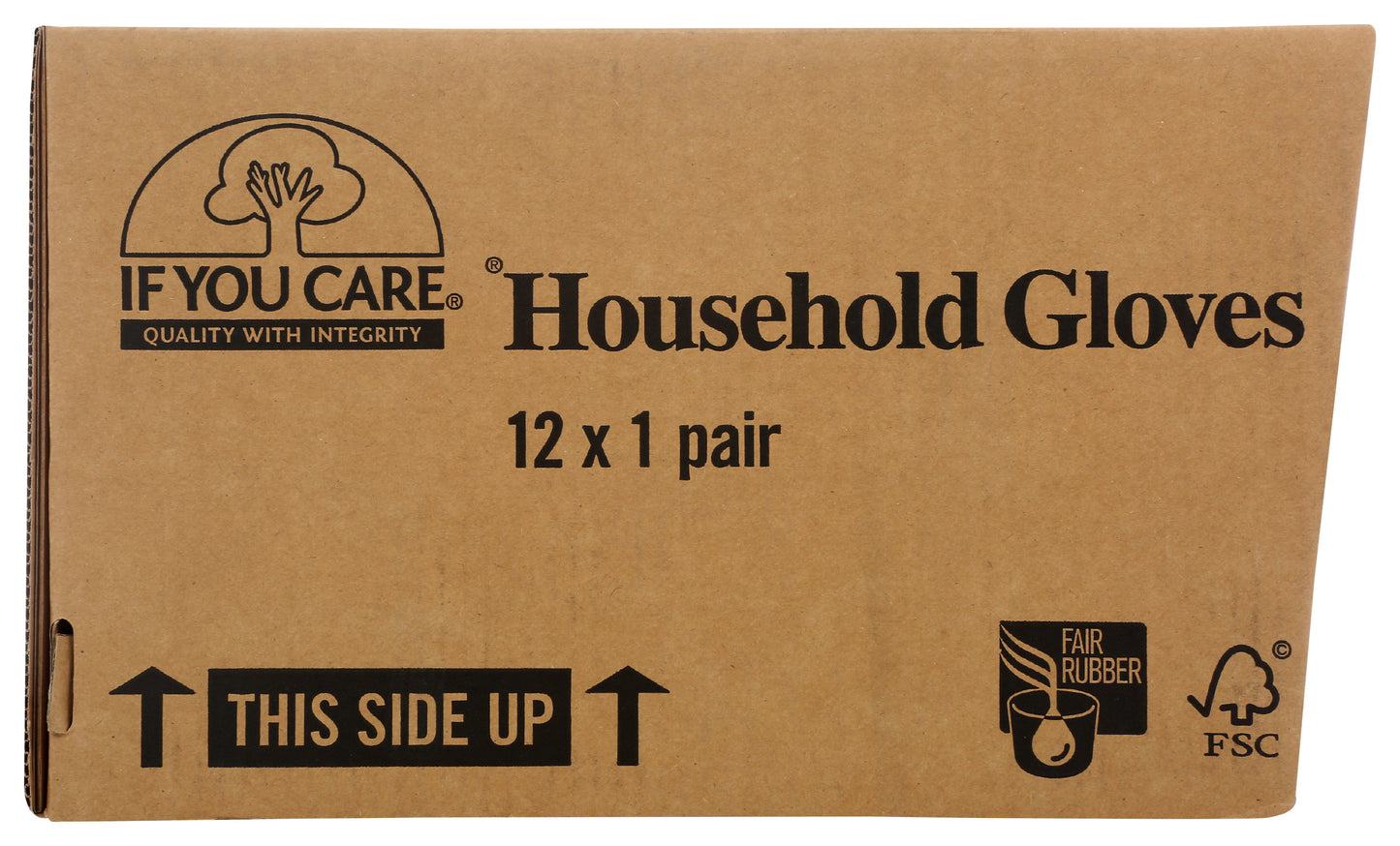 Household Gloves, Cotton Flock Lined, Small