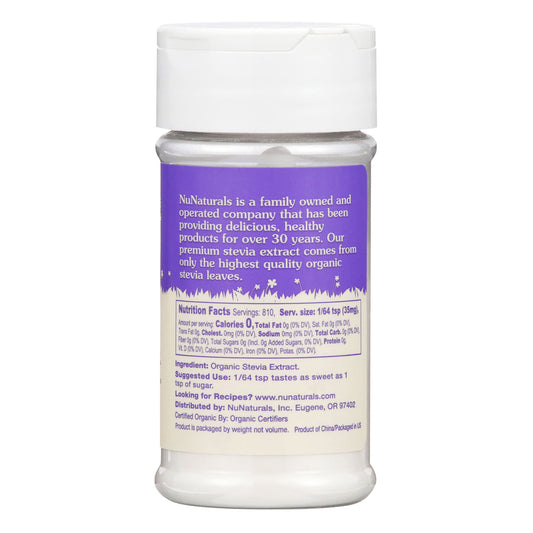 NuStevia Pure Stevia, Organic