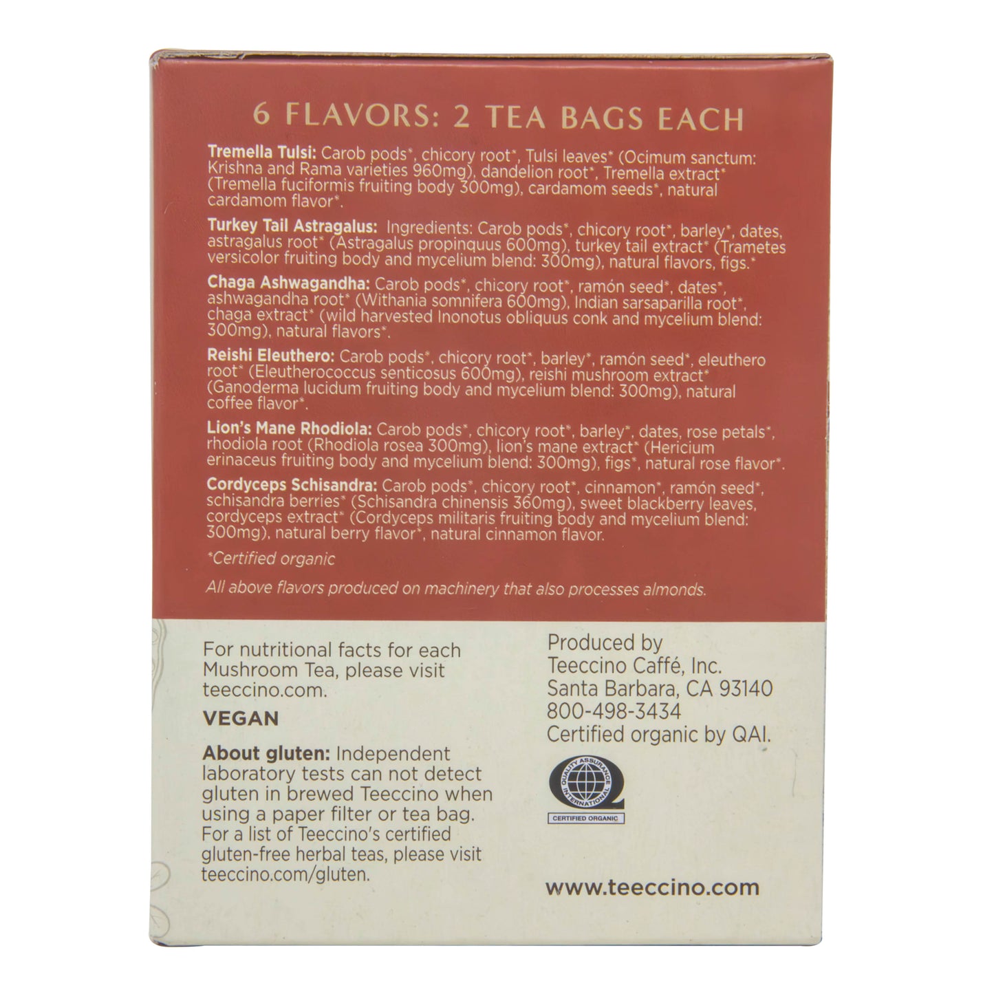 Mushroom Herbal Tea Sampler