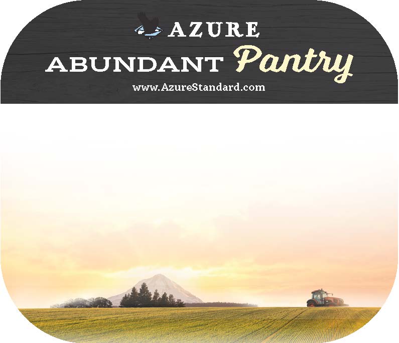 Azure Abundant Pantry Label, Small - Black (2.25x2.65)