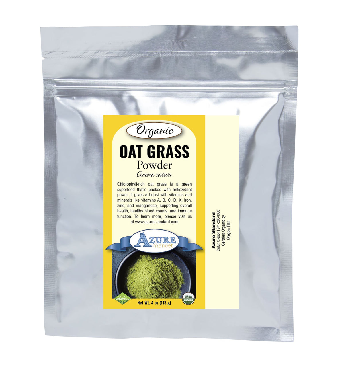 Oat Grass Juice Powder, Organic