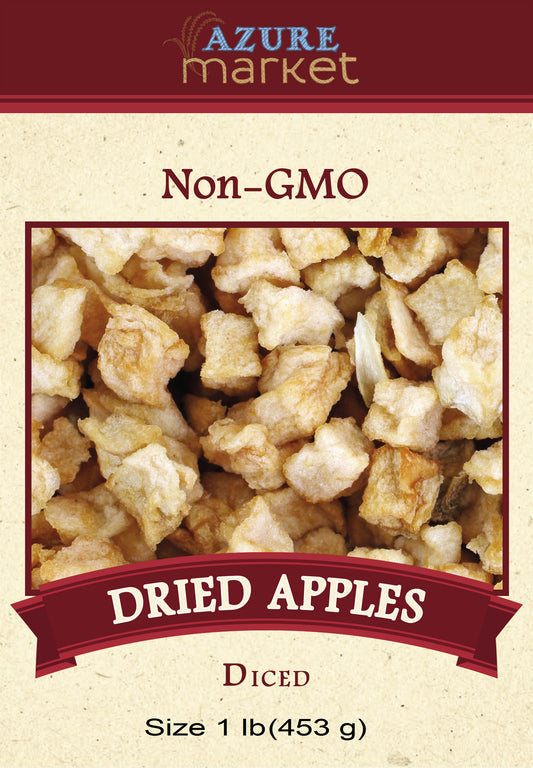 Apples, Diced, Dried, Natural