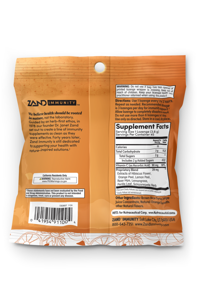 Herbal Lozenges, Orange