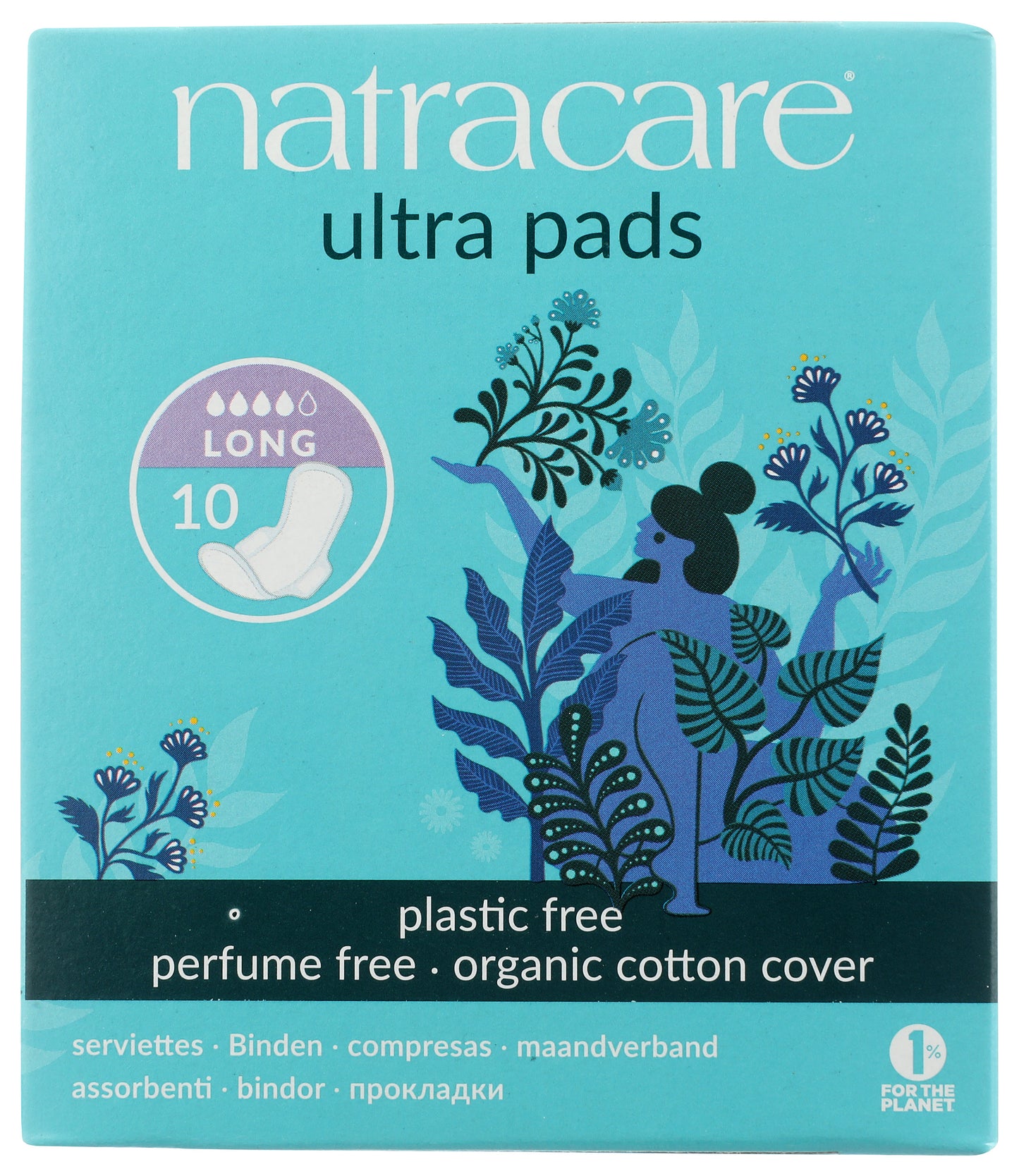 Ultra Long Pads with Wings, Natural