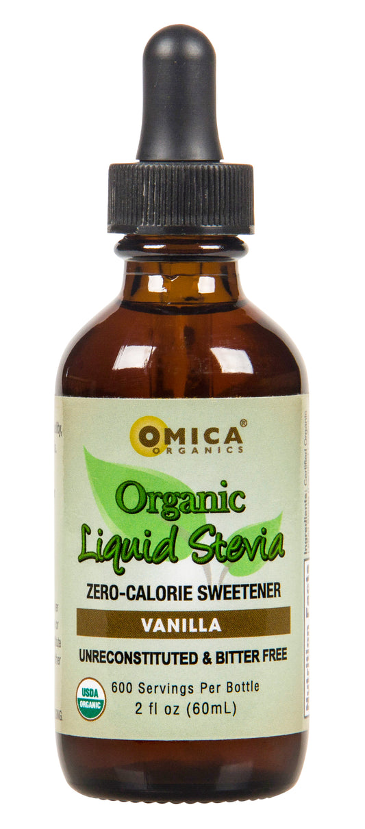 Liquid Stevia Extract, Vanilla, Organic