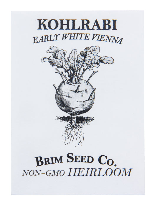 Kohlrabi, Early White Vienna Heirloom Seed