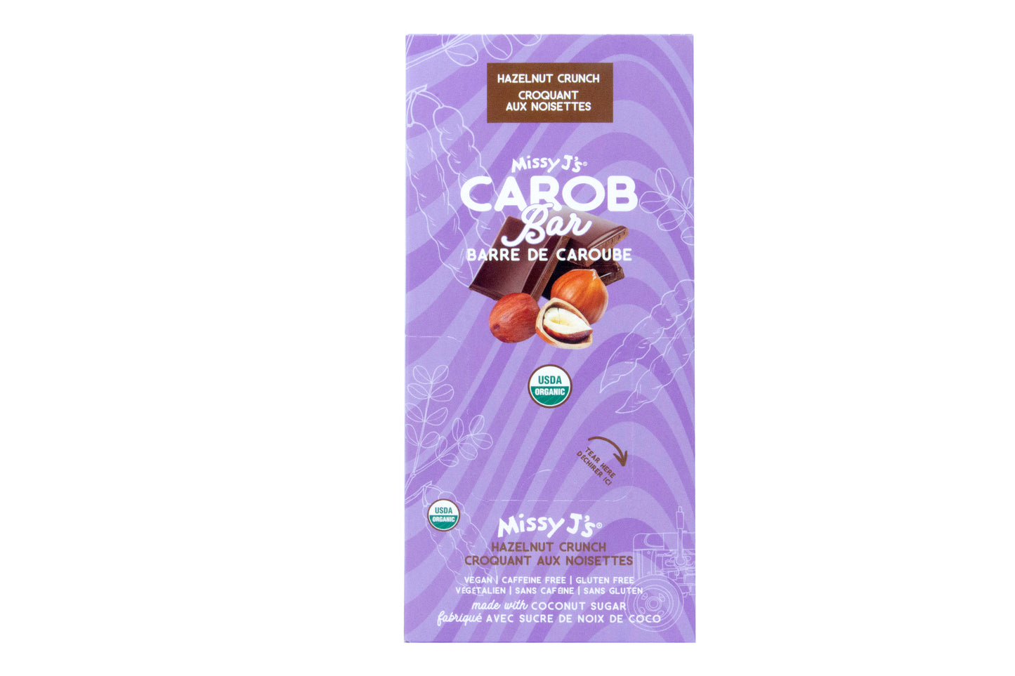 Carob Candy Bar, Hazelnut, Organic
