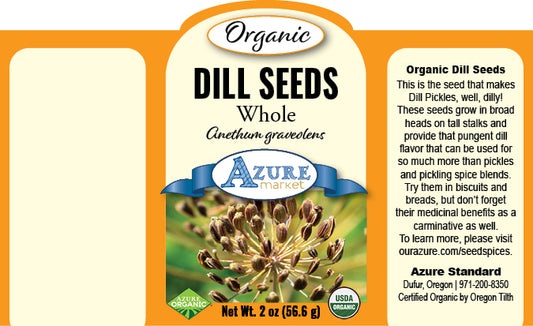 Dill Seeds, Whole, Organic