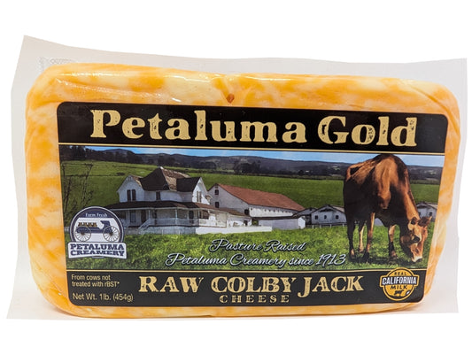 Colby Jack Cheese, Raw, Grass-fed