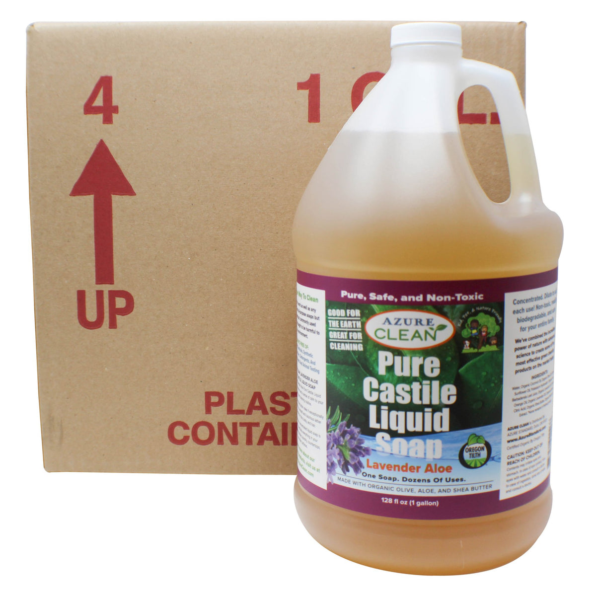 Castile Liquid Soap, Pure, Lavender Aloe, Organic