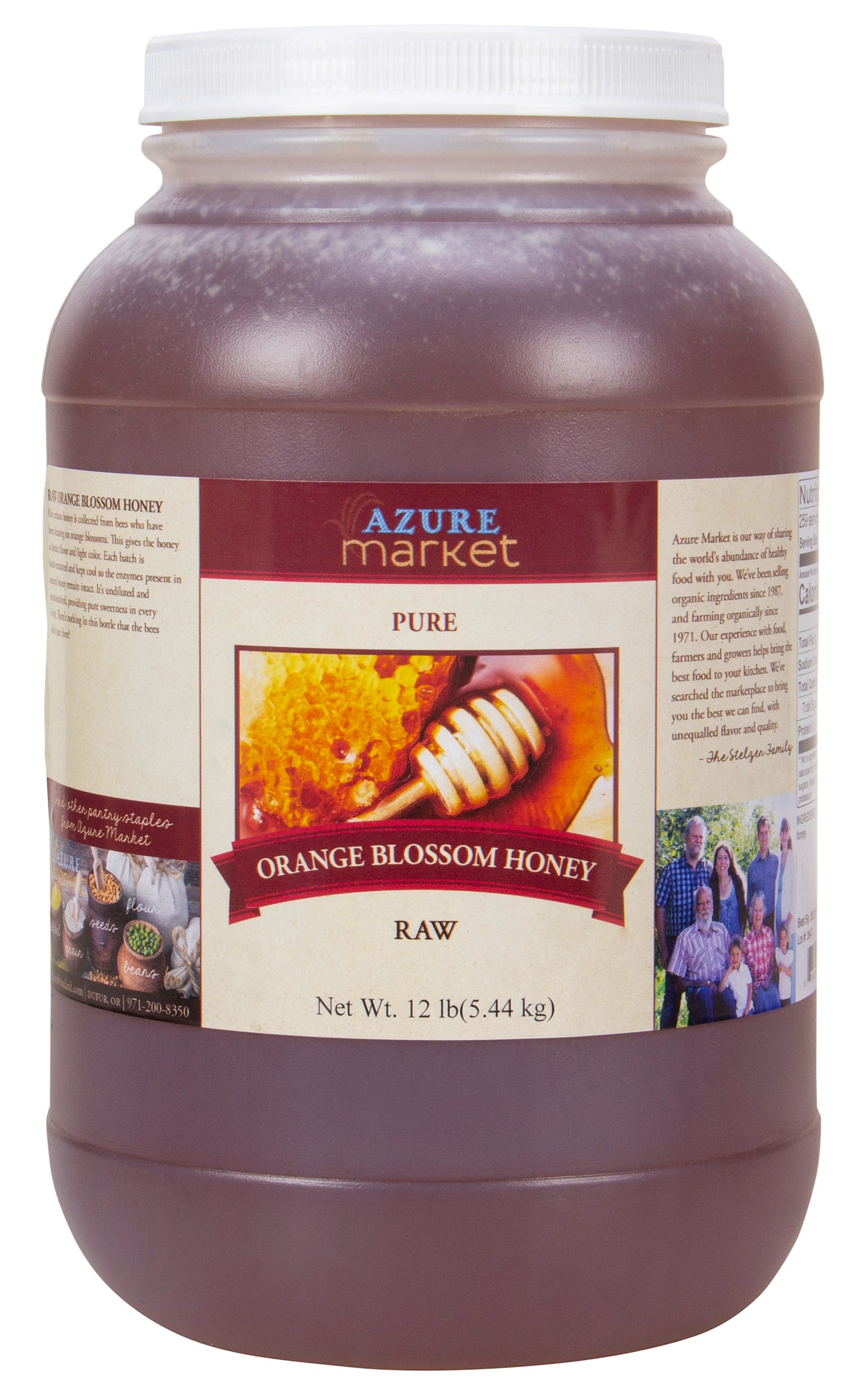 Honey, Raw, Orange Blossom