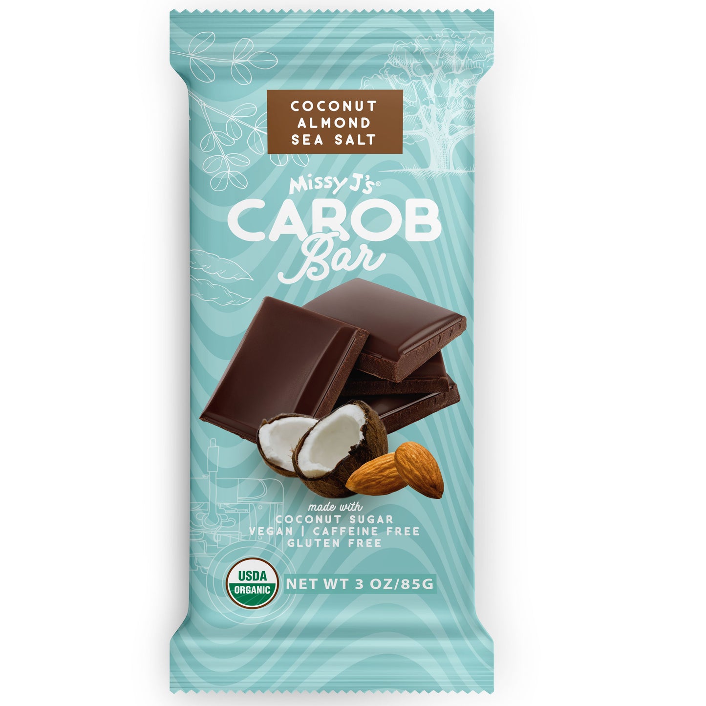 Carob Candy Bar, Coconut Almond, Organic