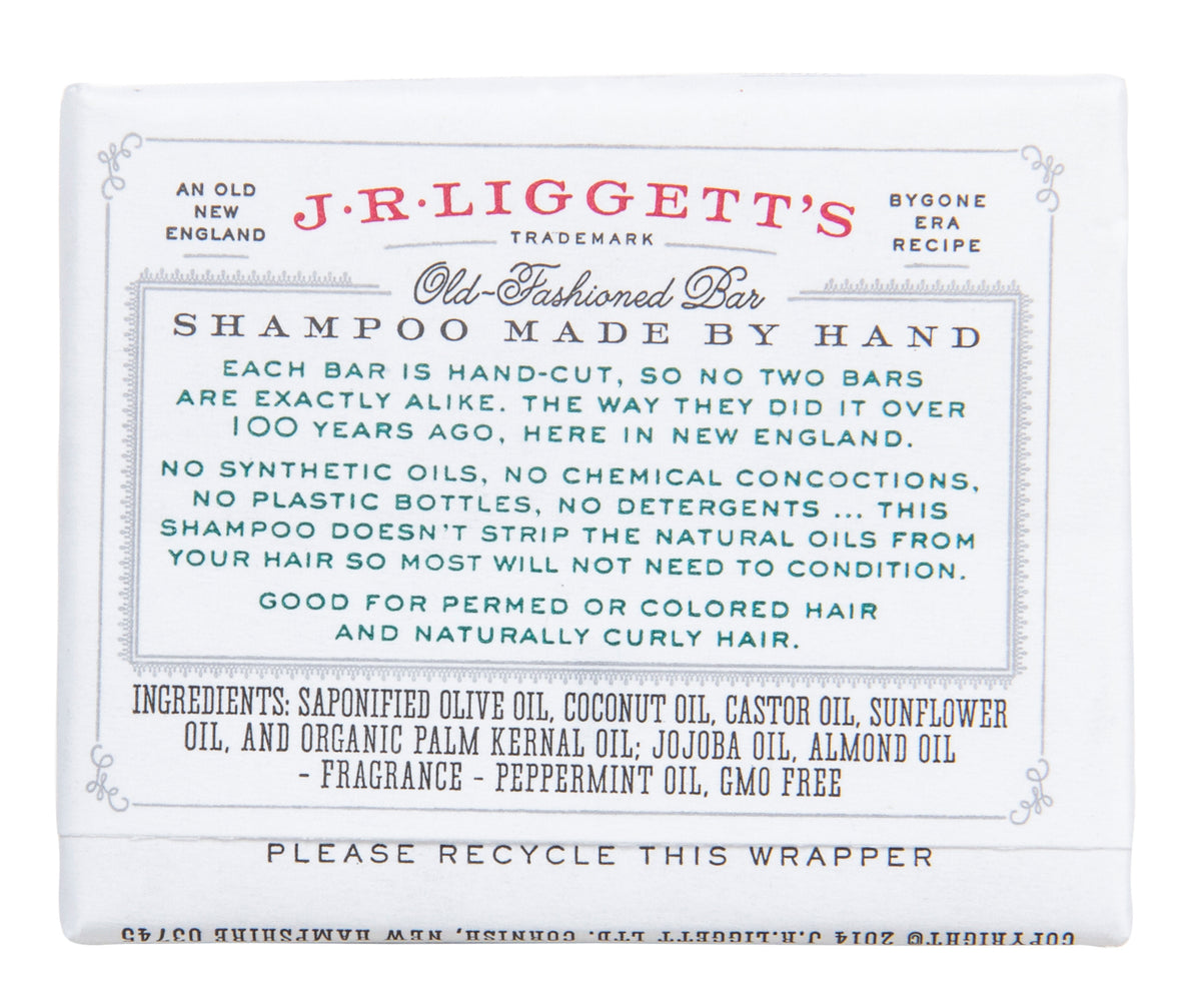 Old Fashioned Bar Shampoo, Jojoba & Peppermint