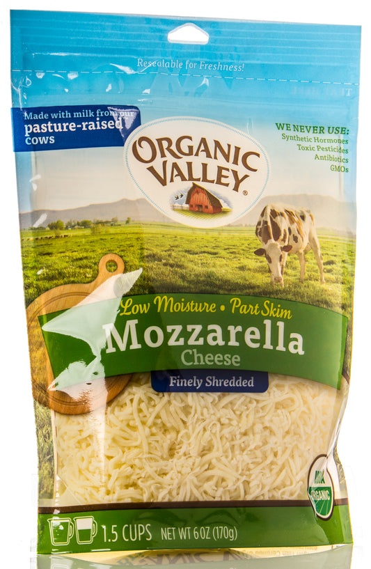 Mozzarella Cheese, Shredded, Organic
