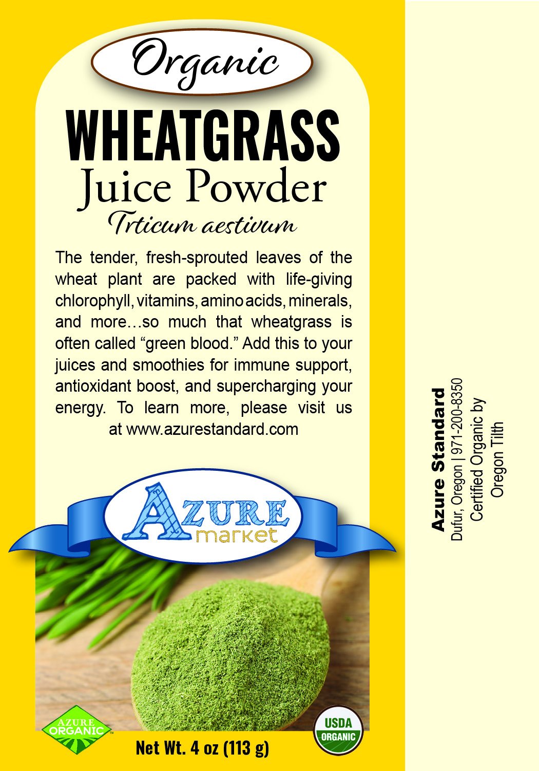 Wheatgrass Juice Powder, Organic