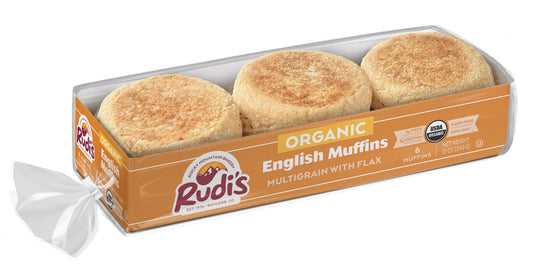 Multigrain Flax English Muffins, Frozen, Organic