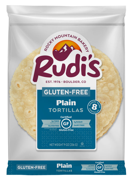 Tortillas 8 inch Plain, Frozen, Gluten Free