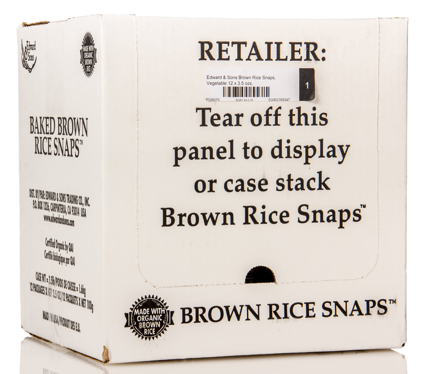 Brown Rice Snaps, Vegetable