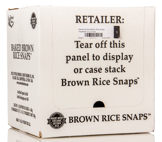 Brown Rice Snaps, Vegetable