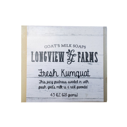Goat Milk Bar Soap, Handcrafted, Fresh Kumquat, All Natural