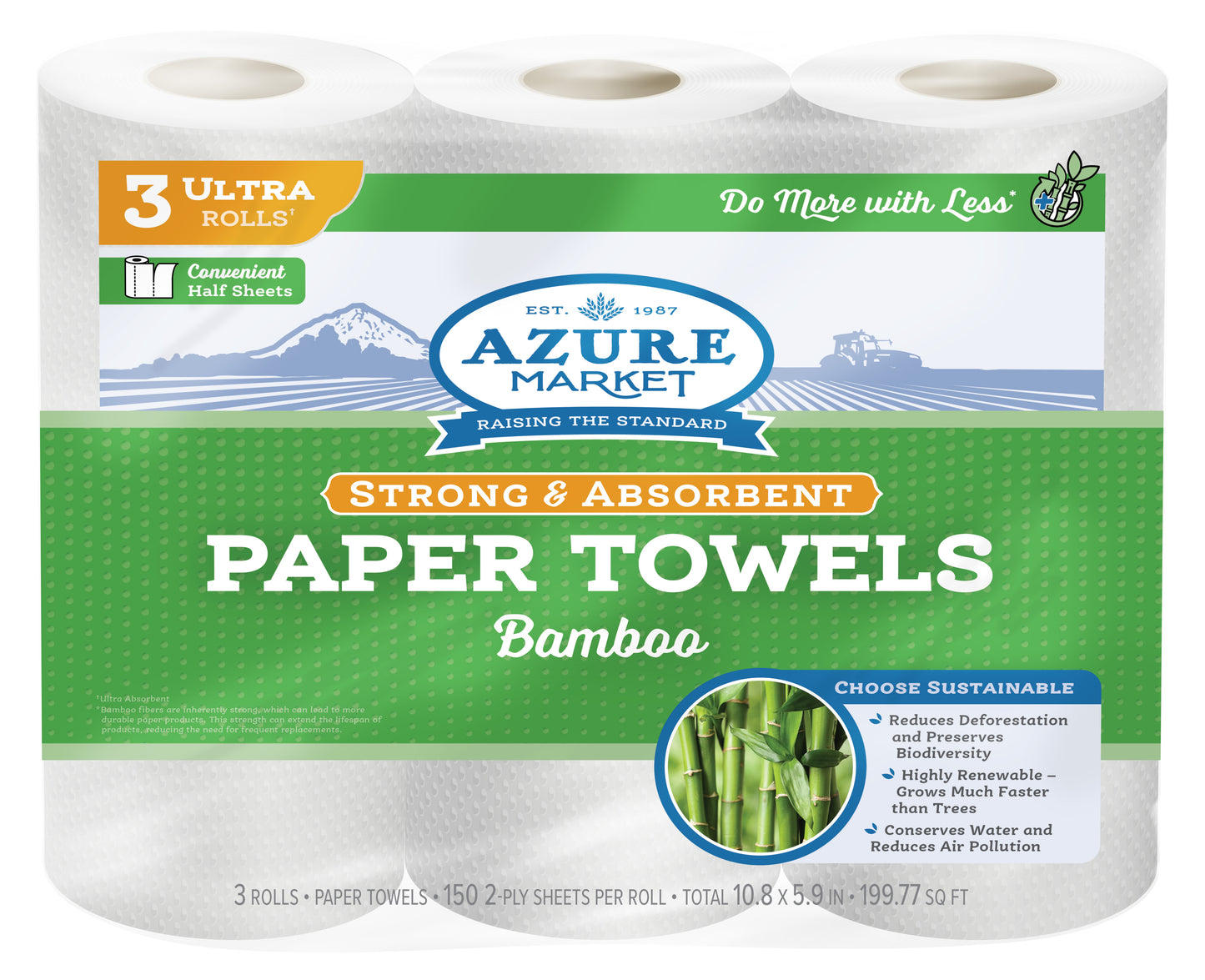Bamboo Paper Towel, 150 Sheets