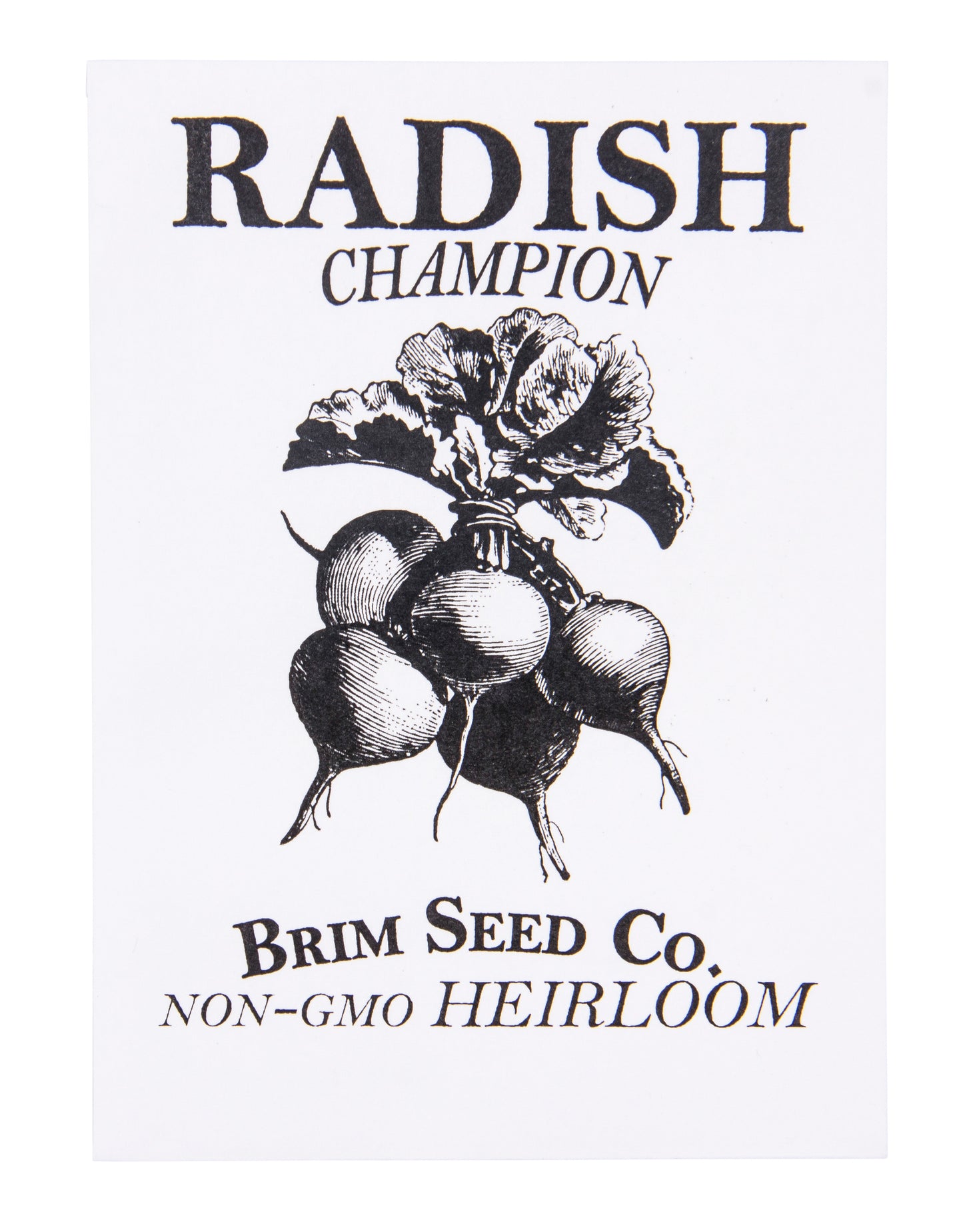 Radish, Champion Heirloom Seed